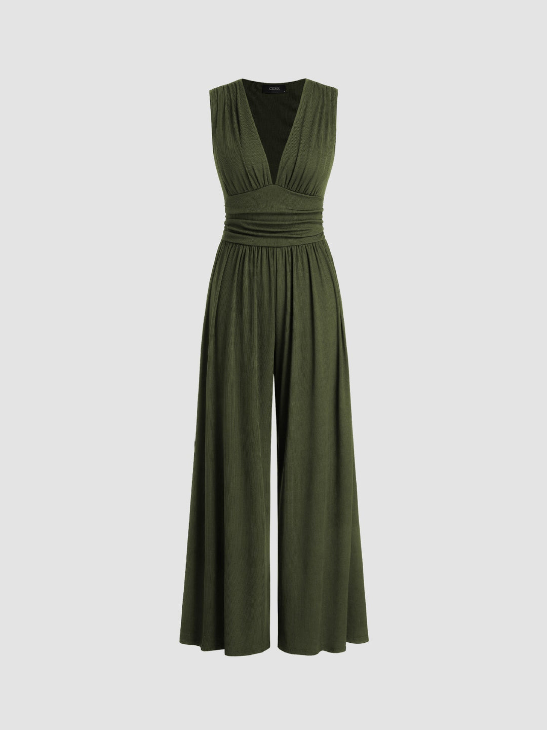 Charity – Elegante Mouwloze Jumpsuit met Brede Pijpen