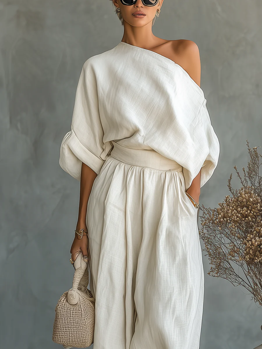 Ariadna™ | Twee-delig Set met Off-the-Shoulder Ontwerp